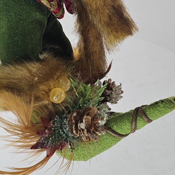 Mark Roberts Pinecone Fur Feather Forest Nymph Fairy Elf Figurine Collectible - Picture 8 of 9